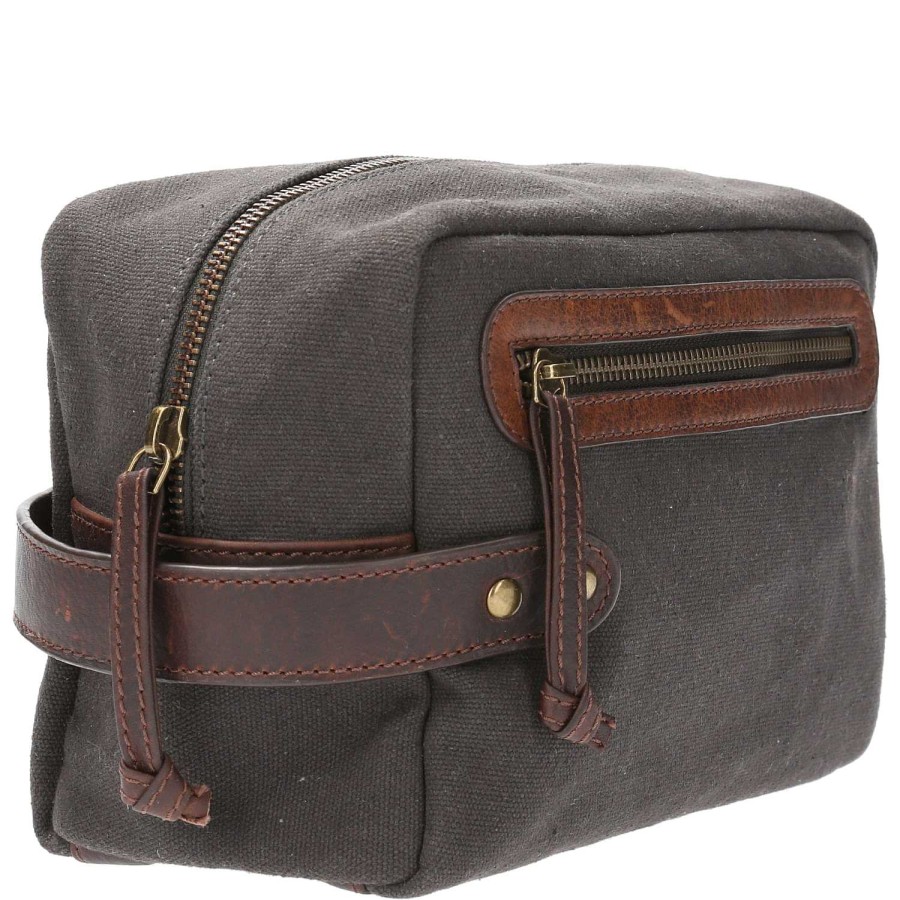 MEN Rockford Wallets | Rcy Dangelo Unisex Toiletry Bag Charcoal