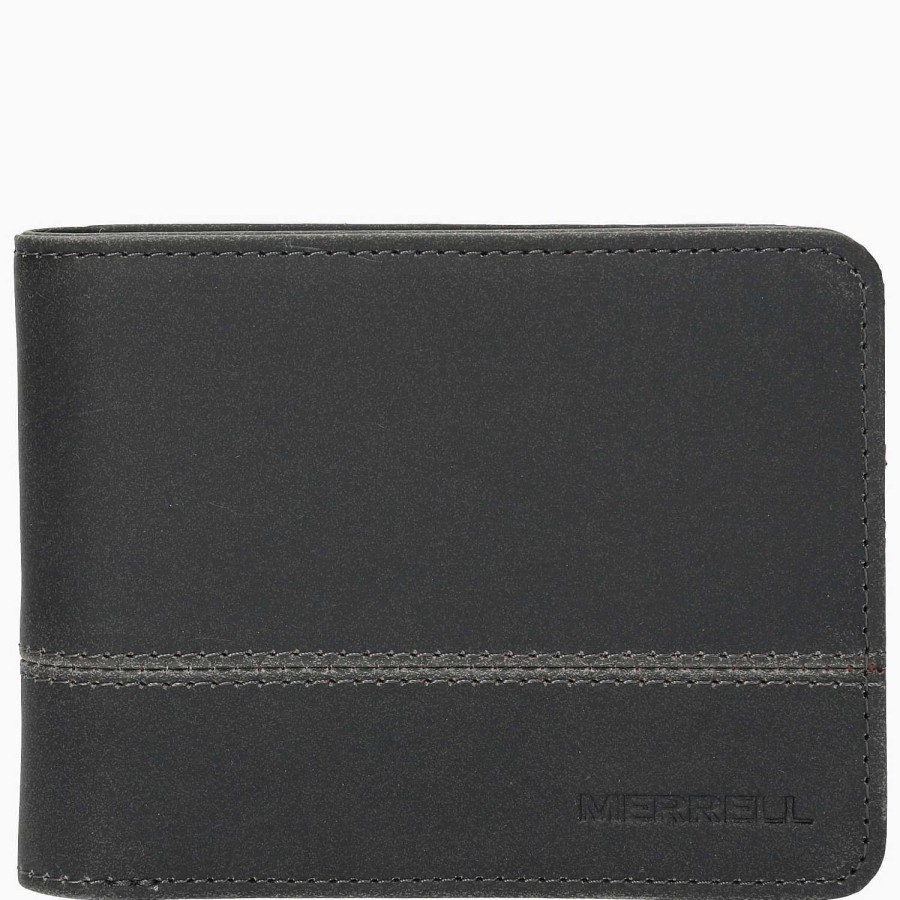 MEN Rockford Wallets | Unisex Leather Wallet Black Merrell Black