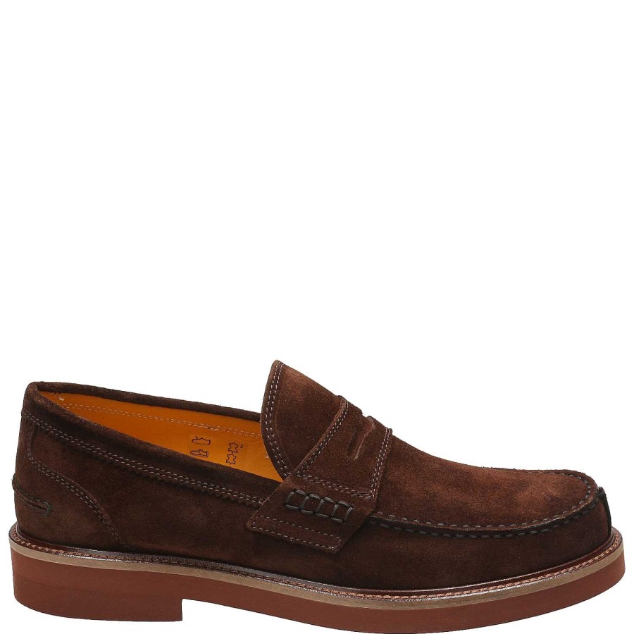 MEN Rockford Moccasins | Mocasin Cuero Hombre Tiber Cafe Rockford Chocolate Brown