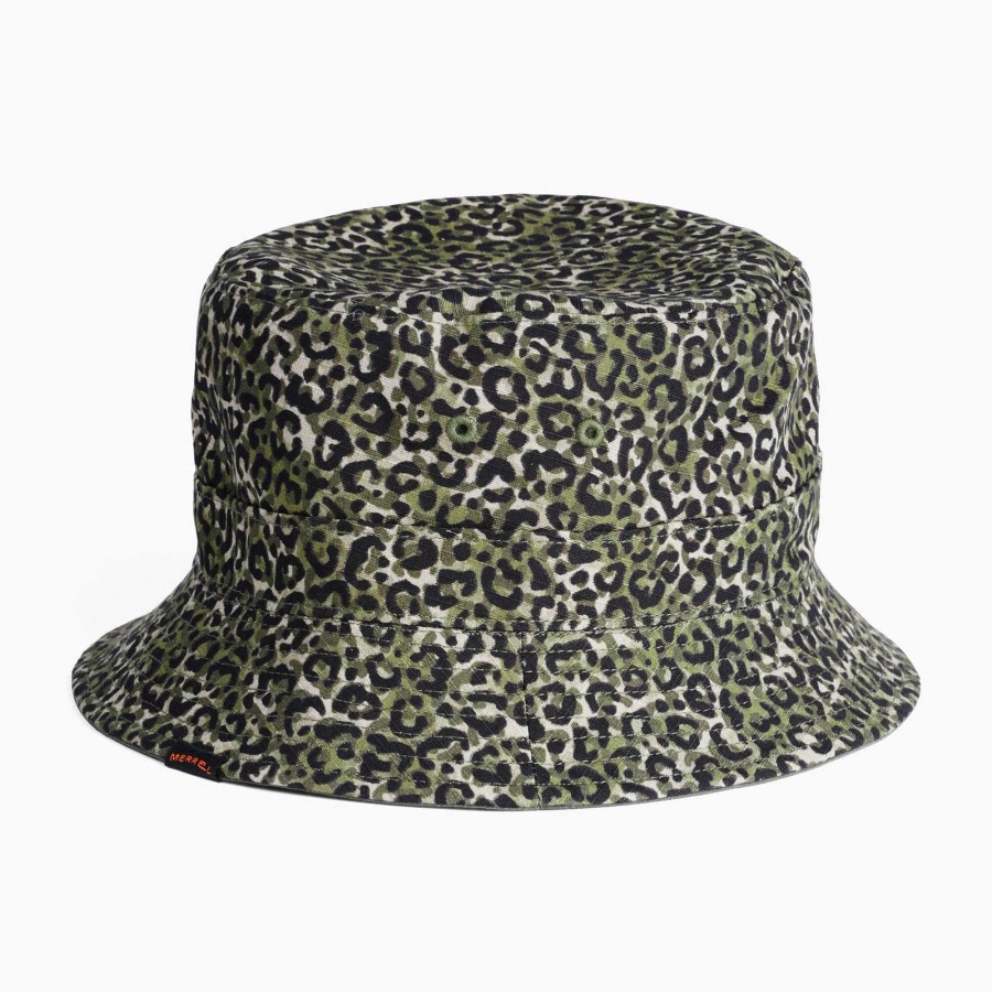 MEN Rockford Caps and JocBests | Unisex Switchback Bucket Hat Dusty Olive Leopard