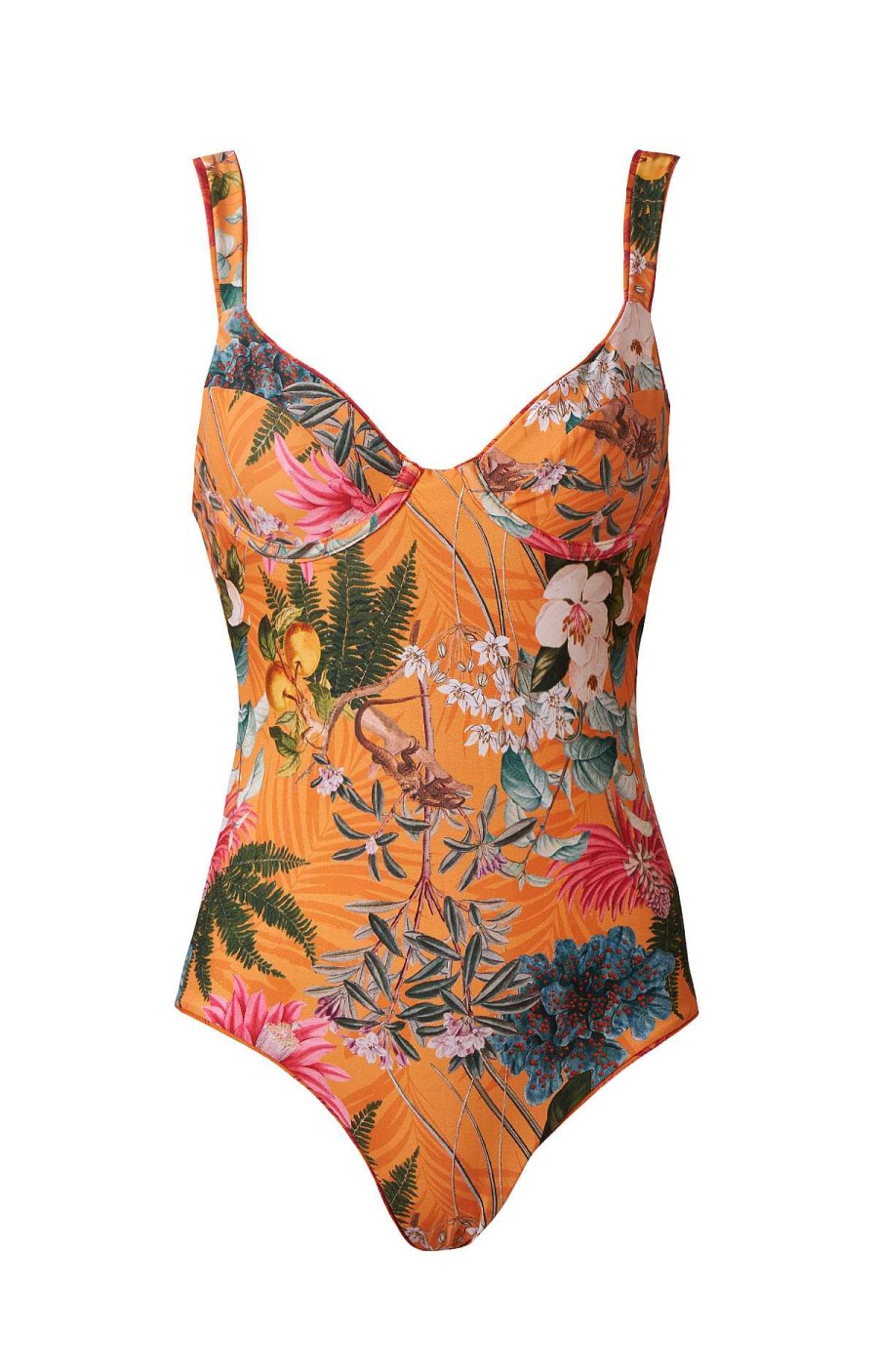 WOMEN Rockford Bikinis and Swimsuits | Women's Recycled Fibers Swimsuit Santa Marta Naranjo Rockford Tropicalia