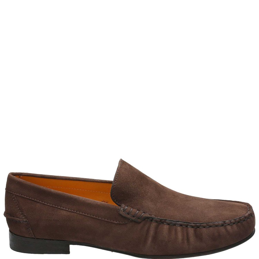 MEN Rockford Moccasins | Men's Leather Mocasin Reno Cafe Rockford Testa Di Moro