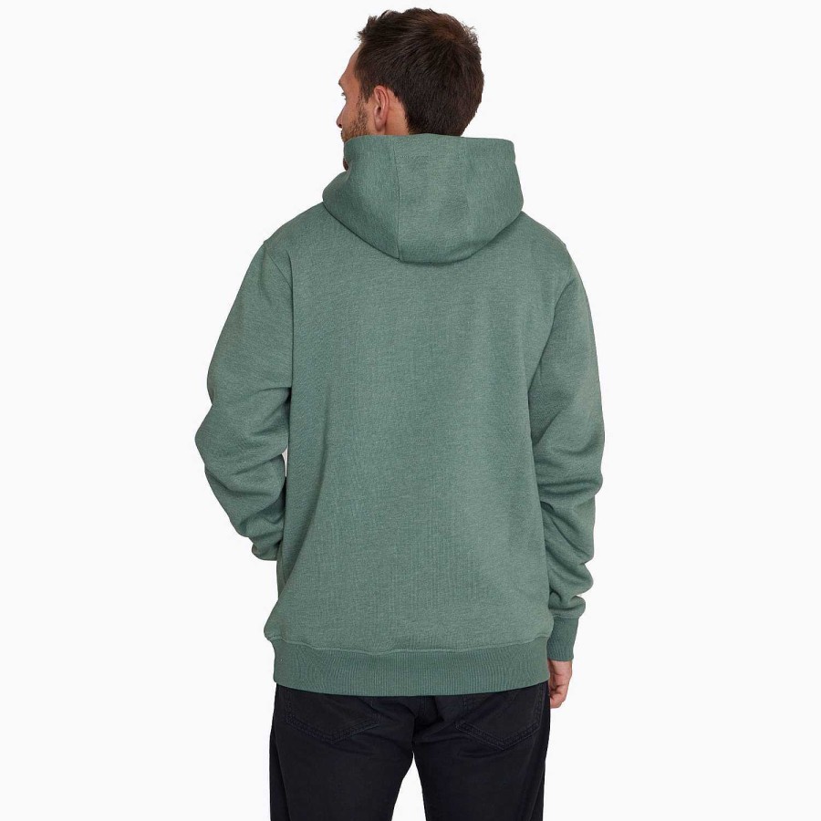 MEN Rockford Polerones | Poleron Hombre Sweatshirt With Hoodie Moss Green Merrell Dark Forest Melange