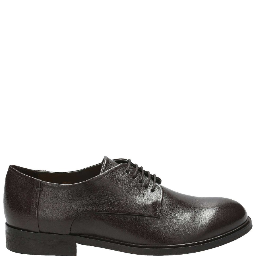 MEN Rockford Shoes | Men's Leather Shoe Noce Dark Gray Rockford Ebony