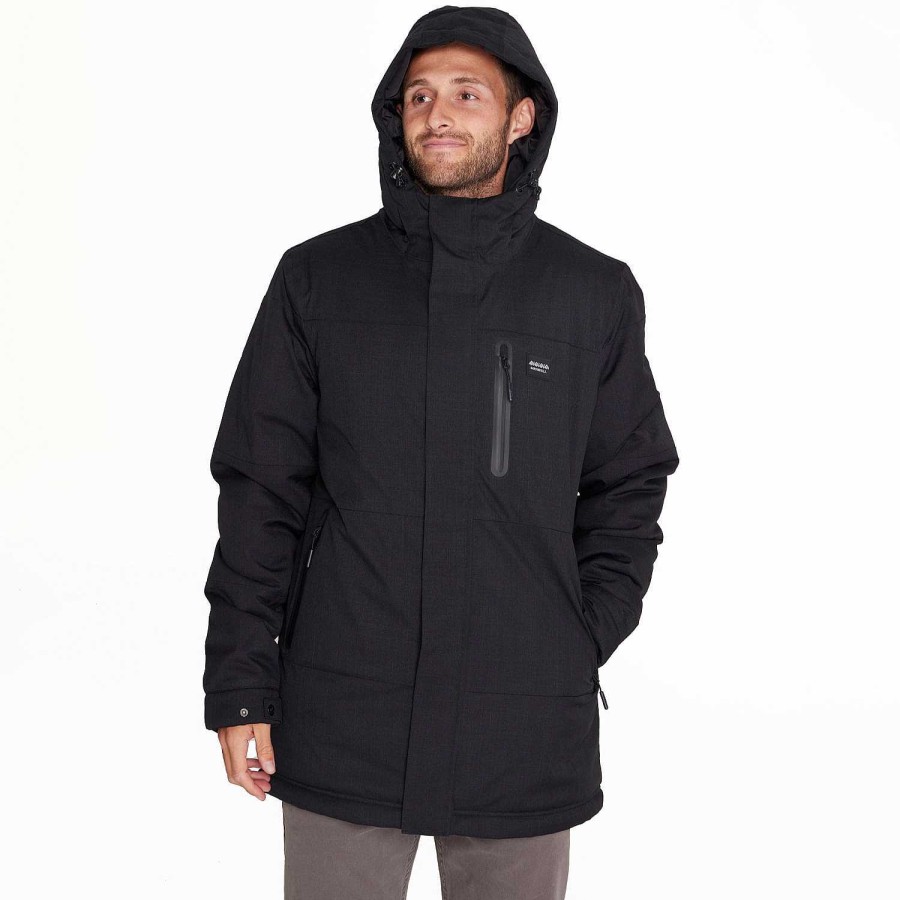 MEN Rockford Jackets and Parkas | Men's Parka Full Zipper Parka Black Merrell Black