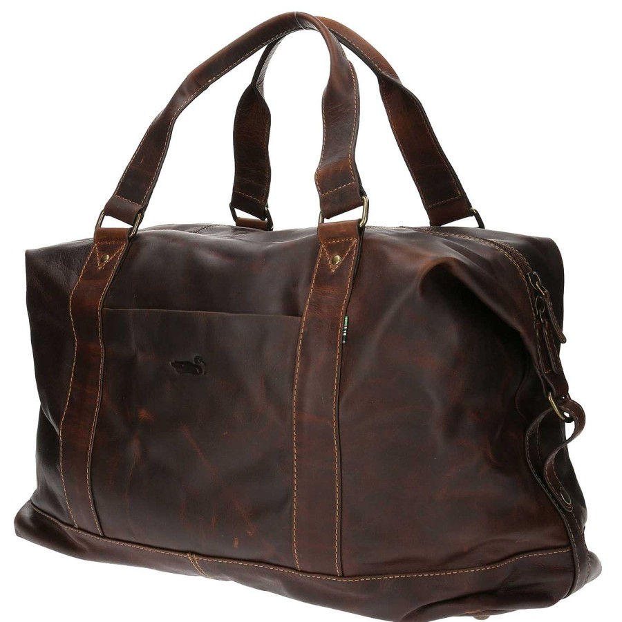 MEN Rockford Briefcases and Backpacks | Unisex Leather Suitcase Tc Lubeck Travel Cafe Rockford Brown