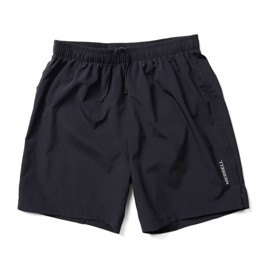 MEN Rockford Shorts | Men's Terrain Run Shorts Black Merrell Black