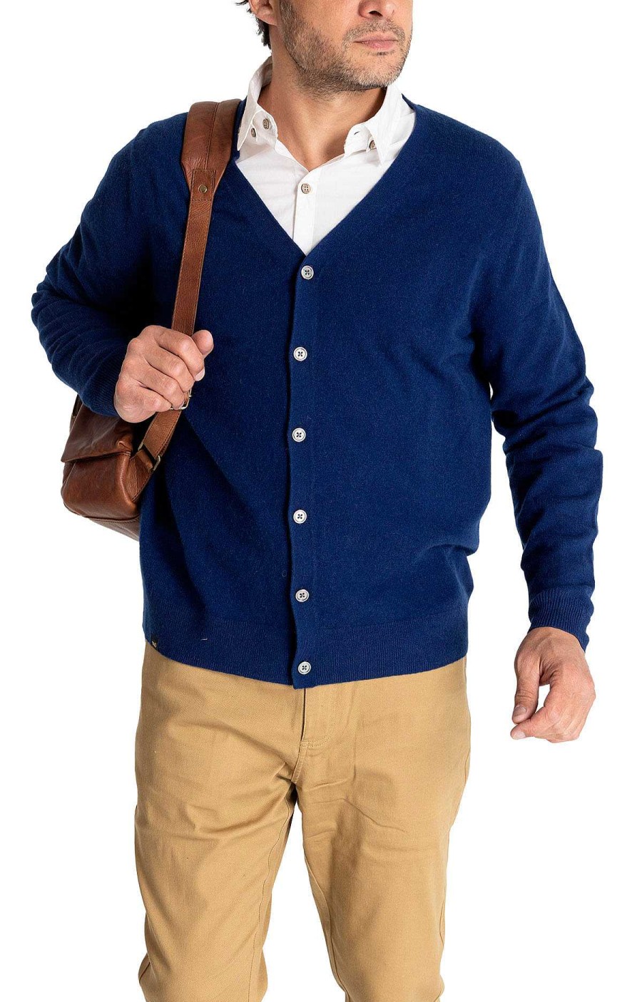 MEN Rockford Vests and Sweaters | Men's Cashmere Cardigan Blue Rockford twilight