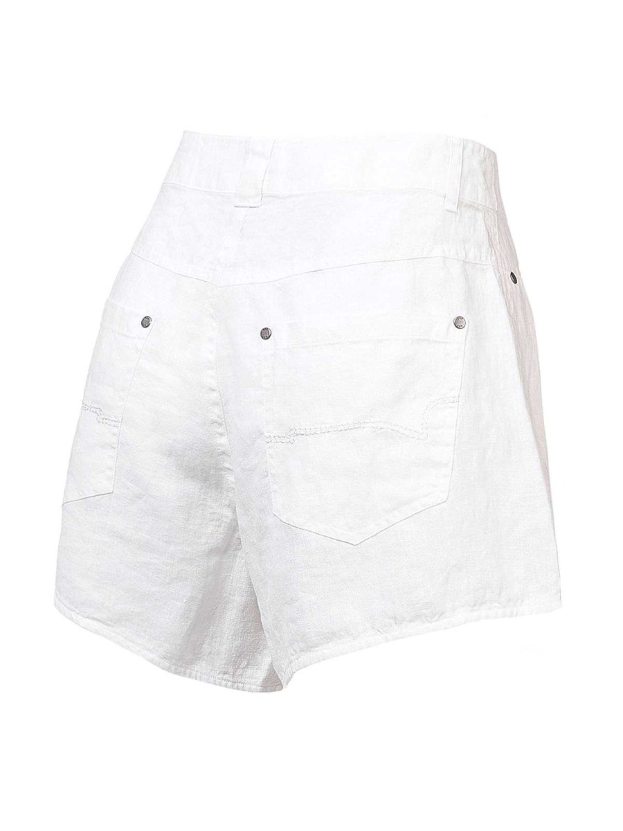 WOMEN Rockford Skirts and Shorts | Women's Organic Linen Shorts Vendres White Rockford White