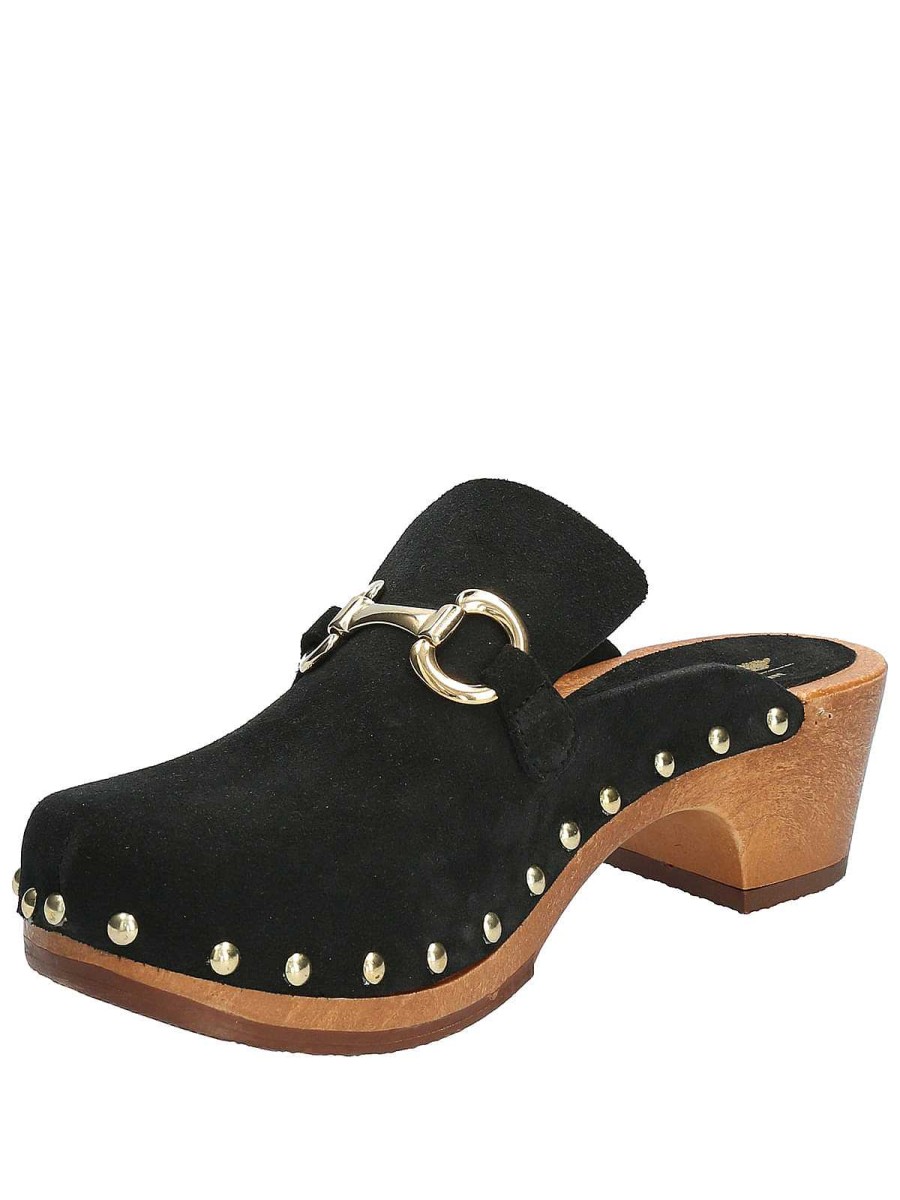 WOMEN Rockford Swedes | Swedish Leather Woman Like Black Rockford Black