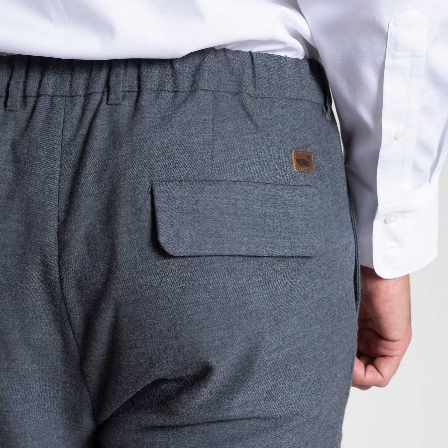 MEN Rockford Pants and Jeans | Men's Flannel Pants Charcoal Melange