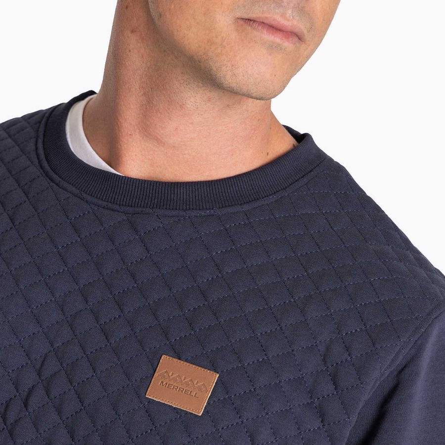 MEN Rockford Polerones | Quilt Crew Men's Sweater Total Eclipse