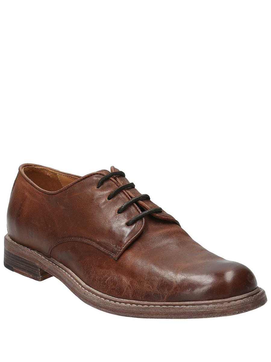 MEN Rockford Shoes | Men's Leather Shoe Corsini Dark Brown Rockford Brown