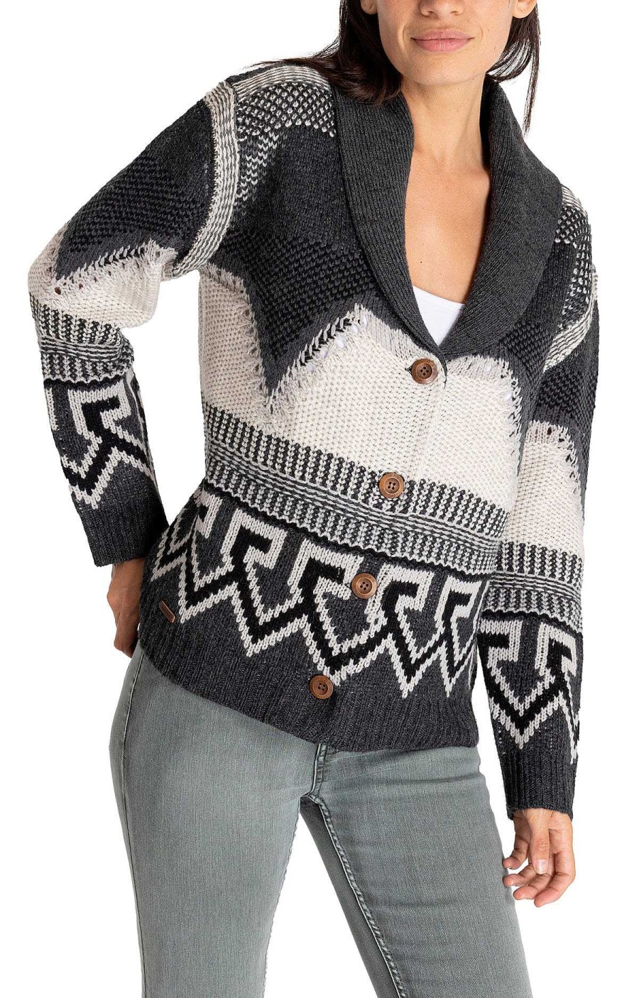 WOMEN Rockford Vests and Sweaters | Kala Women's Sweater Organic Cotton Castlerock